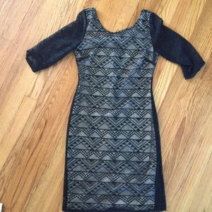 Black and nude dress